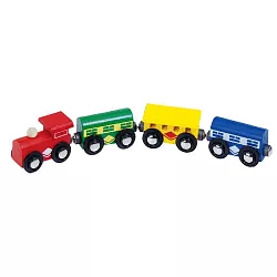 Drewmax 3135 - Drevený vláčik s červenou mašinkou