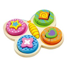 Dřevěná skládačka - Motýlek