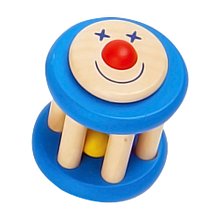 Dřevěné chrastítko modré