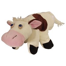 Maňásek plyšový 18 cm - Kravička