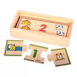 Drevené počítacie puzzle