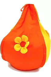 Sedací pytel žluto-oranžový