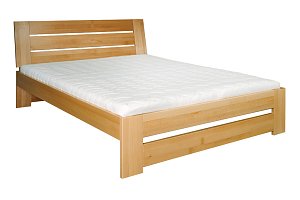 Postel z masivního buku, jednolůžko 120x200cm - Buk-přírodní