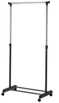 Vešiak 88x44x94-170cm - Čierna