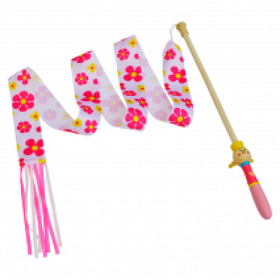 Dětská gymnastická stuha- Kytičky