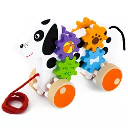 Drevená ťahacia hračka - Psík II