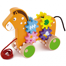 Drevená ťahacia hračka - Koník