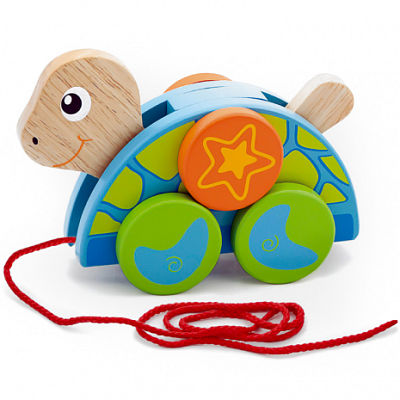 Drevená ťahacia hračka - Korytnačka