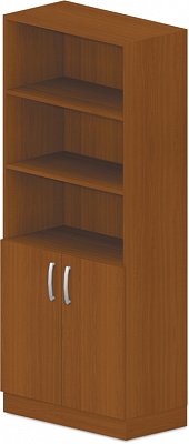 Skříň policová, dvířka/niky 80x42x187,5cm - Wenge