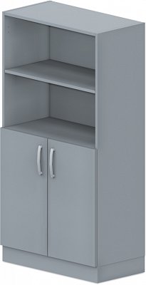 Skříň policová, dvířka/niky 80x42x152,5cm - Wenge