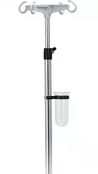 Infúzny stojan s plastovými háčikmi teleskopický