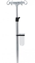 Infúzny stojan s plastovými háčikmi teleskopický