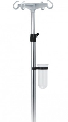 Infúzny stojan s plastovými háčikmi teleskopický