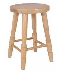 Dřevěný taburet v.45cm - Olše