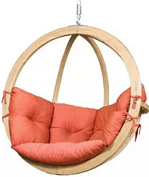 KOKO - křeslo závěsné z masivního smrkového dřeva pr.120cm - Krémová