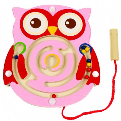 Drewmax 4028-B - Magnetické bludiště - Sova růžová