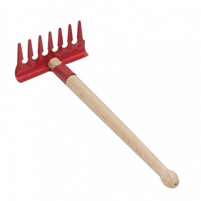 Dětské hrabičky na písek 20 cm, červené