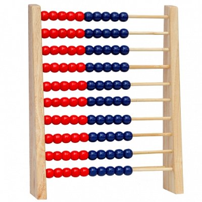 Dřevěné počítadlo - Barevné vertikálně dělené