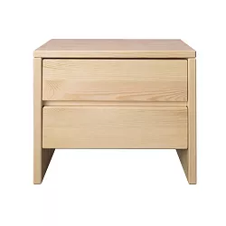 Noční stolek z masivní borovice 50x35x45cm - Šedá