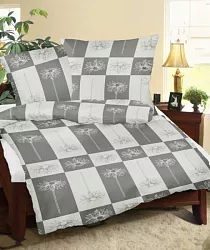 Obliečky krep - 140/200 + 70/90 - 164 Šedá - POSLEDNÉ KUSY