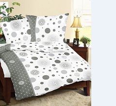 Povlečení krep - 140/200 + 70/90 - 221 Bílá