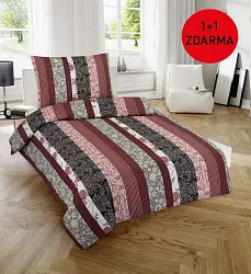Bavlnené obliečky 140x200 + 70x90 - Luisa - 1+1 ZADARMO