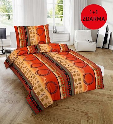Bavlnené obliečky 140x200 + 70x90 - Hubert - 1+1 ZADARMO