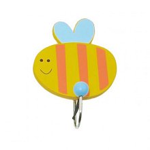 Dřevěný dětský věšák - Včelka