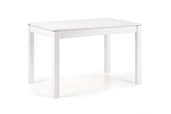 Rozkládací jídelní stůl Maurycy 118-158x75x76cm - Bílá