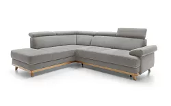 NAPPA rohová sedací souprava 222x156x87 - Šedá