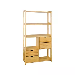 Regál 80x30x163cm - Sivá