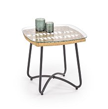 Záhradný stolík 51x51x48cm - Prírodný