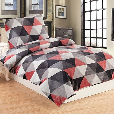 Mikroflanelové obliečky 140x200cm + 70x90cm - Trion pink