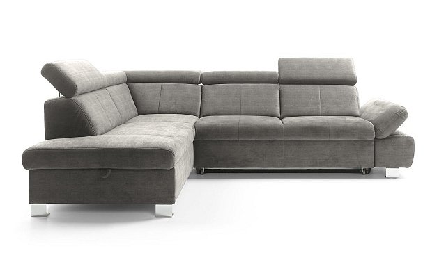 HAPPY rohová sedacia súprava, orientácia ľavá strana 273x201x82 - Sivá