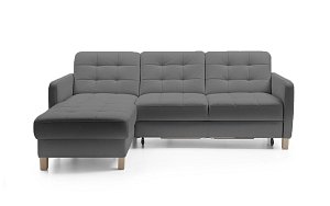 ELIO rohová sedacia súprava, orientácia ľavá strana 230x173x84 - Sivá