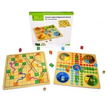 Drevená dosková hra - Človeče nehnevaj sa/had