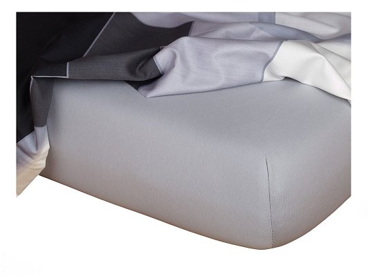 Prestieradlo jersey 180x200cm - Šedá