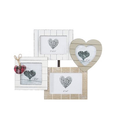 Dekoračný fotorámik 37x31cm - Biela