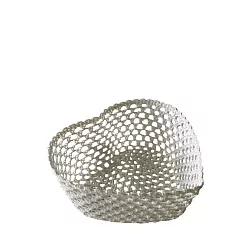 Dekorační košík srdce 21x20x9cm - Bílá 