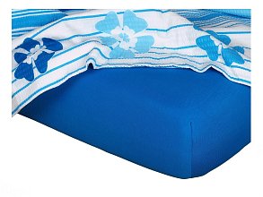 Prestieradlo jersey 160x200cm - Modrá