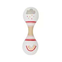 Drevená rumba guľa dvojitá - Šedý mráčik