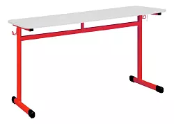 Školní stůl TITAN dvoumístný bez košíku - v. 82 cm - Zelená/Bílá