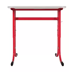 Školní stůl TITAN PLUS jednomístný bez košíku - v. 59 až 82 cm - Zelená/Bílá