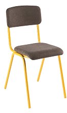 Učitelská židle KLASIK čalouněná - Žlutá