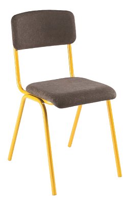 Učitelská židle KLASIK čalouněná - Žlutá