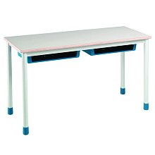 Dvoumístná školní lavice - v. 59 cm