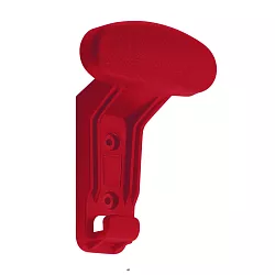 Oválný nástěnný věšák na oděvy - 1 ks - Žlutá