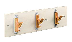 3 místný nástěnný otočný háček na oděvy - Oranžová