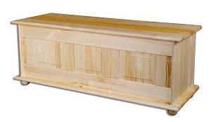 Truhla z masívnej borovice 125x45x48cm - Borovica