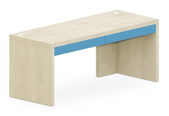 Stôl so zásuvkami 180x70cm - Marmara blue